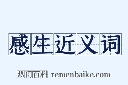 感生近义词是什么意思的图片